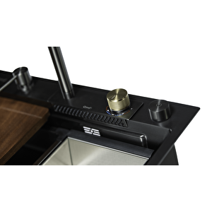 Dolce Vita 6375 - Pvd Füme Mutfak Eviyesi