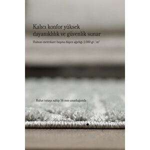 Modern Desen Özel Kesim Halı Salon Halısı Mutfak Halısı Yolluk Gri Halı Kolay Temizlenebilir Halı