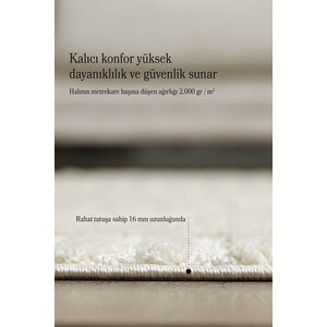 Modern Desen Özel Kesim Halı Salon Halısı Mutfak Halısı Yolluk Krem Halı Kolay Temizlenebilir Halı