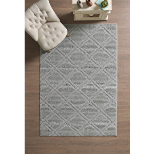 Modern Halı Özel Kesme Halı Salon Halısı Mutfak Halısı Yolluk Kolay Temizlenebilir Halı Gri Halı 100x250 cm