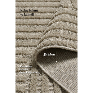 Modern Desen Özel Kesim Halı Salon Halısı Mutfak Halısı Yolluk Bej Halı Kolay Temizlenebilir Halı