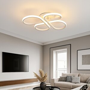  beyaz Plafonyer Ultra Power Beyaz Ledli Avize Modern Led Avize-çap 50 Cm
