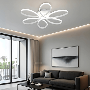 Beyaz Plafonyer Ultra Power Beyaz Ledli Avize