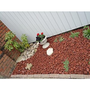 Akvaryum Taşı 5 Kg 10-15 Mm Akvaryum Pomzası Teraryum Taşı Kırmızı Pomza Lav Taşı Volkanik Cüruf