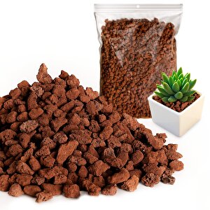 Akvaryum Taşı 3 Kg 10-15 Mm Akvaryum Pomzası Teraryum Taşı Kırmızı Pomza Lav Taşı Volkanik Cüruf