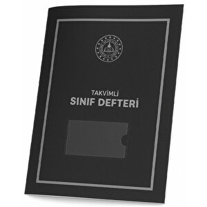 Takvimli Sınıf Defteri Siyah Plastik Kapak İlkokul 390
