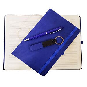 Deri Defter Anahtarlık Ve Tükenmez Kalem Çok Renkli