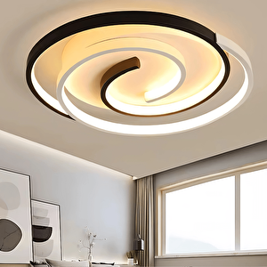 Modern 3 Renk Ledli Mimari Tasarım Plafonyer Ledli Avize
