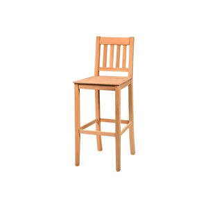 Ahşap 5672 Masif Ham 4 Çıtalı Izgaralı Bar Sandalye