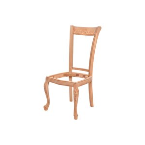 5617 Masif Ham Gold Oymalı Mutfak Sandalyesi