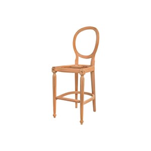 Ahşap 5678 Masif Ham Tornalı Bar Sandalye