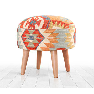 Sefian Kilim Puf - Rustik
