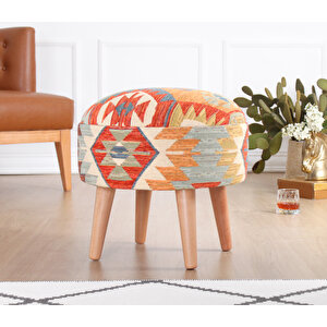 Sefian Kilim Puf - Rustik