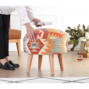 Sefian Kilim Puf - Rustik