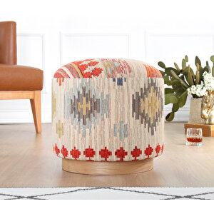 Ferruz Kilim Puf-krem
