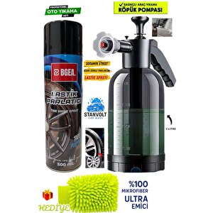 Maksimum Basınçlı Köpük Atan Pompa + Lastik Parlatıcı Sprey El Şöni̇l Hedi̇yeli̇