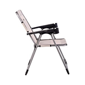Katlanabilir Piknik Ve Kamp Sandalyesi - Bardaklıklı - Rock - Bozkır (a-21-r11)- 140kg Taşıma