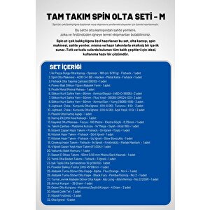 Tam Takım Spin Olta Seti - 180cm Kamış 5-30gr / 4000'lik 3+1bb Makine - M - At-çek Olta Takımı
