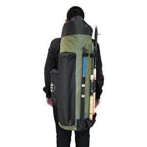 Euro Fish Kamış Çantası Boru Tipi Siyah-haki 80 Cm (38004)
