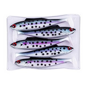 Silikon Sahte Balık - 4,5g 85mm - Fishack Predatorx - Uv Boyalı - Vibe
