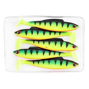 Silikon Sahte Balık - 4,5g 85mm - Fishack Predatorx - Uv Boyalı - Volt