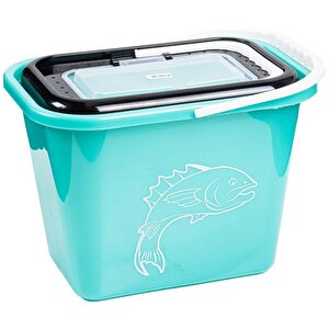 Süzgeçli Balıkçı Kovası 15 Lt - Fishack - Su Yeşili - 179