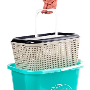 Süzgeçli Balıkçı Kovası 15 Lt - Fishack - Su Yeşili - 179