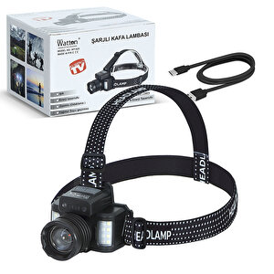 Sensörlü Cree Tg Led Şarjlı Kafa Lambası Wt-625