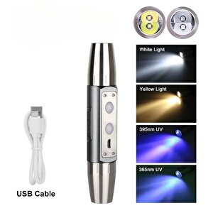 Uv Ledli El Feneri - Powerdex - Su Geçirmez - 20 W - Gold - Pd-9007