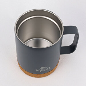 Çelik Mug Termos - Igloo - Cork - 350ml - Füme - 205696