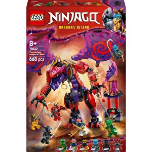 71832 Ninjago® Thunderfang Kaos Ejderhası - 8 Yaş & Üzeri Çocuklar Için Yaratıcı Oyuncak Yapım Seti (668 Parça)