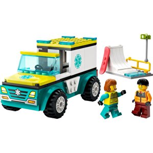 City 60403 Acil Ambulansı Ve Snowboardcu (79 Parça)