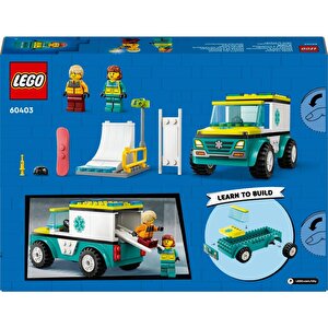 Lego City 60403 Acil Ambulansı Ve Snowboardcu (79 Parça)