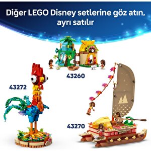 Lego 43258  Disney Moana 2 Kakamora Gemisi - 7+ Çocuklar Için Hazine Sandığı Içeren Yaratıcı Oyuncak Yapım Seti (572 Pr)