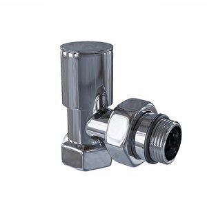 Radyatör Vanası 1/2'' Krom Köşe (metal Volanlı)