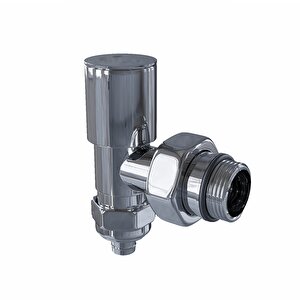 Radyatör Vanası 1/2'' Krom Köşe Pex (metal Volanlı 16*2mm Boru Bağl. Rakorlu)