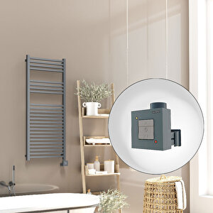 Barbados Elektrikli Havlupan 500x1200 Antrasit Texture (ktx1 Termostat) 600w