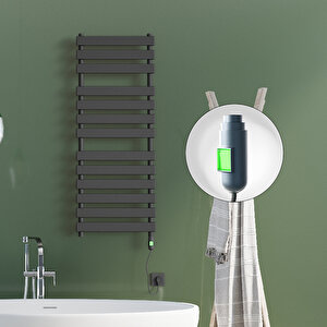 Tahiti Elektrikli Havlupan 500x950 Antrasit Texture (on/off Düğmeli) 600w