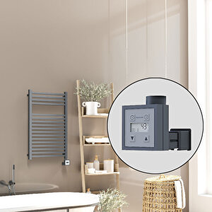Barbados Elektrikli Havlupan 500x800 Antrasit Texture (ktx3 Termostat) 600w