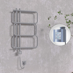 Matsu Elektrikli Havlupan 540x884  Antrasit (ktx4 Termostat) 300w Spiral Kablolu