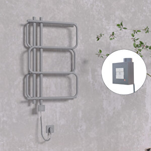 Matsu Elektrikli Havlupan 540x884  Antrasit (ktx1 Termostat) 300w Spiral Kablolu