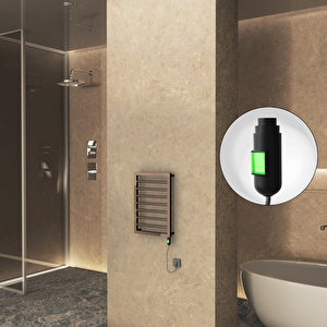 Naxos Elektrikli Havlupan 450x655 Rose Gold Parlak (on/off Düğmeli) 200w