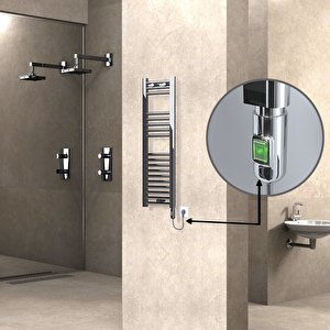 Haiti Elektrikli Havlupan 300x1000 Düz Krom (on/off Düğmeli) 200w