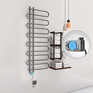 Zante Elektrikli Havlupan 600x1400  Antrasit (musa Termostat) 600w