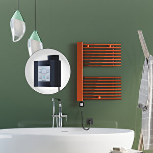 Male Elektrikli Havlupan 600x800  Rose Gold (ktx4 Termostat) 300w Spiral Kablolu