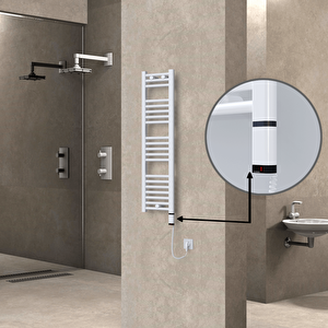 Haiti Elektrikli Havlupan 300x1100 Düz Beyaz (oned On/off ) Sağ 300w