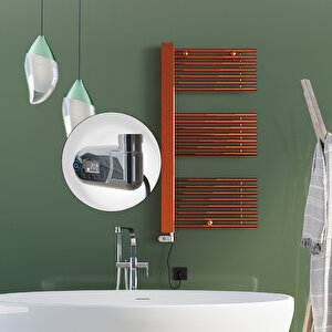 Male Elektrikli Havlupan 600x1190  Rose Gold (thesis Termostat) 600w