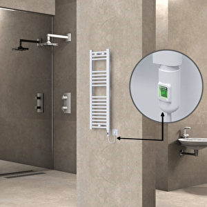 Haiti Elektrikli Havlupan 300x1000 Düz Beyaz (on/off Düğmeli) 300w