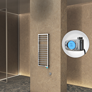 Naxos Elektrikli Havlupan 500x1193 Krom  (musa Termostat) 300w