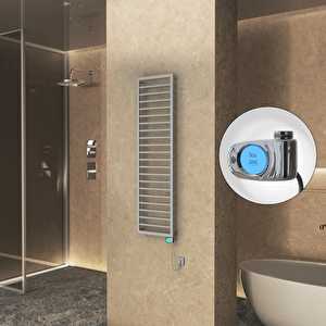 Naxos Elektrikli Havlupan 500x1655 Gri 7012 Texture (musa Termostat) 600w